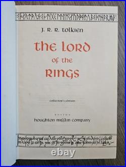 J. R. R. Tolkien Lord Of The Rings HMCO Collectors Edition 1966 The Hobbit 1976 HC