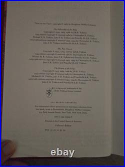 J. R. R. Tolkien Lord Of The Rings HMCO Collectors Edition Book withmap, 1966
