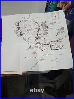 J. R. R. Tolkien Lord Of The Rings HMCO Collectors Edition Book withmap, 1966, 5th