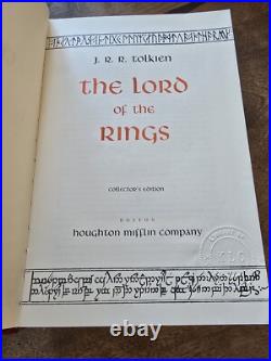 J. R. R. Tolkien, Lord of The Rings, Houghton Mifflin Collector's Edition