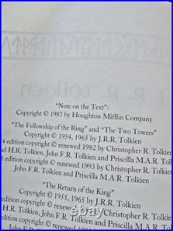 J. R. R. Tolkien, Lord of The Rings, Houghton Mifflin Collector's Edition