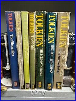 J R R Tolkien Lord of The Rings The Hobbit & More 7 Vintage Books Set ID7132