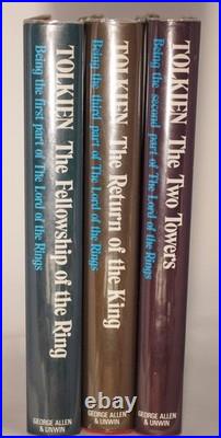 J. R. R. Tolkien Lord of The Rings Three Vol Set 2nd Edition 8th Impressions 1974