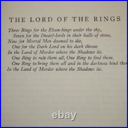 J. R. R. Tolkien Lord of The Rings Three Vol Set 2nd Edition 8th Impressions 1974
