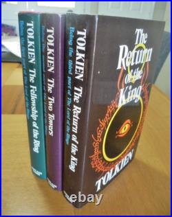 J R R Tolkien. Lord of the Rings. 3 vol set. 2nd editions 1974-1980. HB in dj's