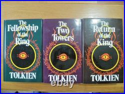 J R R Tolkien. Lord of the Rings. 3 vol set. 2nd editions 1974-1980. HB in dj's