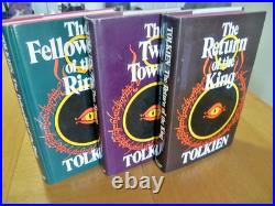 J R R Tolkien. Lord of the Rings. 3 vol set. 2nd editions 1974-1980. HB in dj's