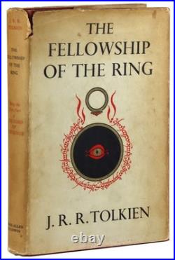 J R R Tolkien / Lord of the Rings Fellowship of the Ring 1957 Allen Unwin DJ VG