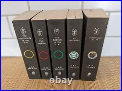 J. R. R Tolkien Lord of the Rings Lot of 5 Silmarillion Unfinished Tales Black