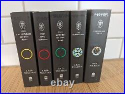 J. R. R Tolkien Lord of the Rings Lot of 5 Silmarillion Unfinished Tales Black