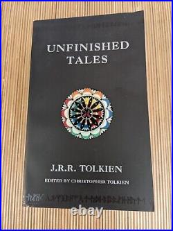 J. R. R Tolkien Lord of the Rings Lot of 5 Silmarillion Unfinished Tales Black