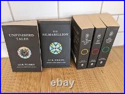 J. R. R Tolkien Lord of the Rings Lot of 5 Silmarillion Unfinished Tales Black