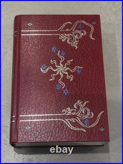 J. R. R. Tolkien Lord of the Rings Red Leather Collectors Edition 1987 HMCO withMap