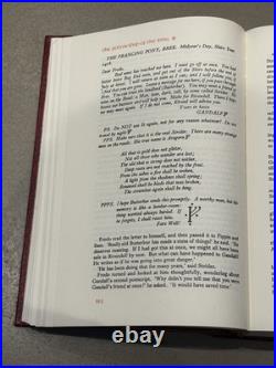 J. R. R. Tolkien Lord of the Rings Red Leather Collectors Edition 1987 HMCO withMap