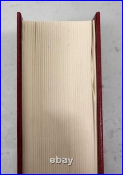 J. R. R. Tolkien Lord of the Rings Red Leather Collectors Edition 1987 HMCO withMap