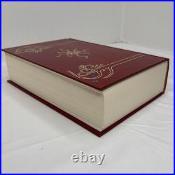 J. R. R. Tolkien Lord of the Rings Red Leather Collectors Edition 1987 HMCO withMap