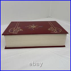 J. R. R. Tolkien Lord of the Rings Red Leather Collectors Edition 1987 HMCO withMap