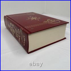 J. R. R. Tolkien Lord of the Rings Red Leather Collectors Edition 1987 HMCO withMap