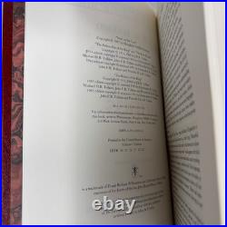J. R. R. Tolkien Lord of the Rings Red Leather Collectors Edition 1987 HMCO withMap