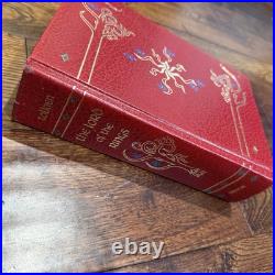 J. R. R. Tolkien Lord of the Rings Red Leather collectors edition 1987 HMCO No Map