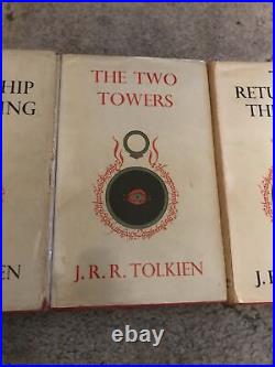 J R R Tolkien Lord of the Rings first edition set HB 1959 5th, 6th 8th Printings