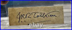 J. R. R. Tolkien Signed Cut LORD OF THE RINGS AUTHOR RIP 1973