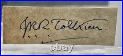 J. R. R. Tolkien Signed Cut LORD OF THE RINGS AUTHOR RIP 1973