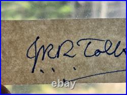 J. R. R. Tolkien Signed Cut LORD OF THE RINGS AUTHOR RIP 1973