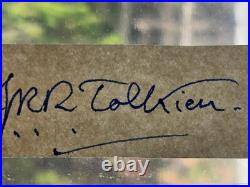 J. R. R. Tolkien Signed Cut LORD OF THE RINGS AUTHOR RIP 1973