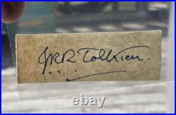 J. R. R. Tolkien Signed Cut LORD OF THE RINGS AUTHOR RIP 1973