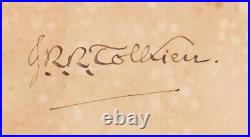 J. R. R. Tolkien Signed Cut LORD OF THE RINGS AUTHOR RIP 1973