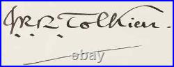 J. R. R. Tolkien Signed Cut LORD OF THE RINGS AUTHOR RIP 1973