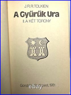 J. R. R. Tolkien THE LORD OF THE RINGS. First Hungarian edition, 1981. Scarce