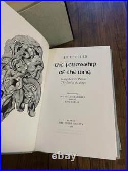 J R R Tolkien The Lord of the Rings 1977 Folio Society 1st Edition Set VGC J R R Tolkien The Lord of the Rings 1977 Folio Society 1st Edition Set VGC