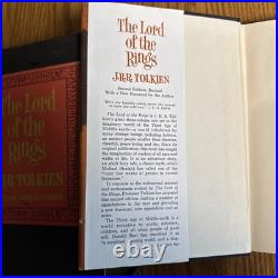 J R R Tolkien The Lord of the Rings Box Set 1965 2nd Ed. With MAP HC/DJ EC -RARE