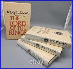 J. R. R. Tolkien The Lord of the Rings Boxset 1978 Houghton Mifflin 2nd Ed BB Map