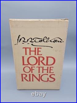 J. R. R. Tolkien The Lord of the Rings Boxset 1978 Houghton Mifflin 2nd Ed BB Map