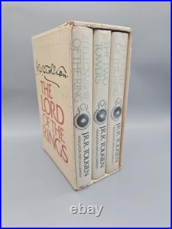 J. R. R. Tolkien The Lord of the Rings Boxset 1978 Houghton Mifflin 2nd Ed BB Map