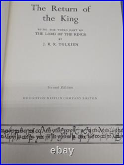 J. R. R. Tolkien The Lord of the Rings Boxset 1978 Houghton Mifflin 2nd Ed BB Map