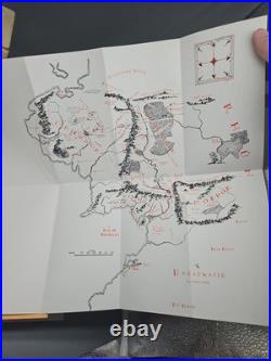 J. R. R. Tolkien The Lord of the Rings Boxset 1978 Houghton Mifflin 2nd Ed BB Map