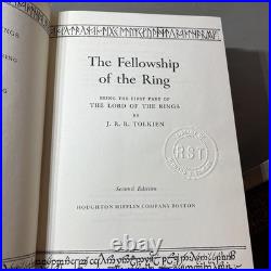 J. R. R. Tolkien The Lord of the Rings Boxset 1978 Houghton Mifflin 2nd Ed with Maps