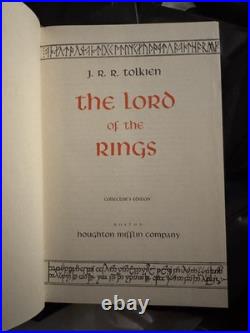 J. R. R. Tolkien The Lord of the Rings Collector's Edition Red Slipcase & Map