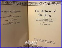 J R R Tolkien / The Lord of the Rings Complete Set 1st Edition 1963