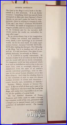 J. R. R. Tolkien The Lord of the Rings First Edition 7/5/4 set 1957-1958 J. R. R. Tolkien The Lord of the Rings First Edition 7/5/4 set 1957-1958