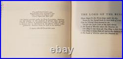 J. R. R. Tolkien The Lord of the Rings First Edition 7/5/4 set 1957-1958