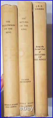 J. R. R. Tolkien The Lord of the Rings First Edition 7/5/4 set 1957-1958