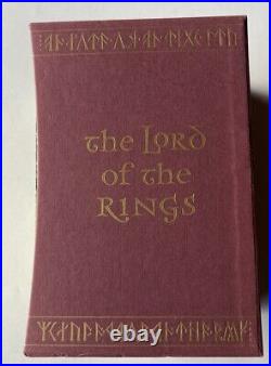 J. R. R. Tolkien The Lord of the Rings Folio Society Box Set Eight Printing 2002