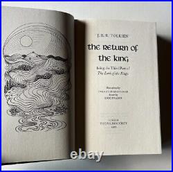 J. R. R. Tolkien The Lord of the Rings Folio Society Box Set Eight Printing 2002