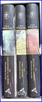 J. R. R. Tolkien The Lord of the Rings Illustrated Box Set of 3 Alan Lee English