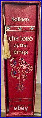 J. R. R. Tolkien The Lord of the Rings Red Leather HMCO collectors edition